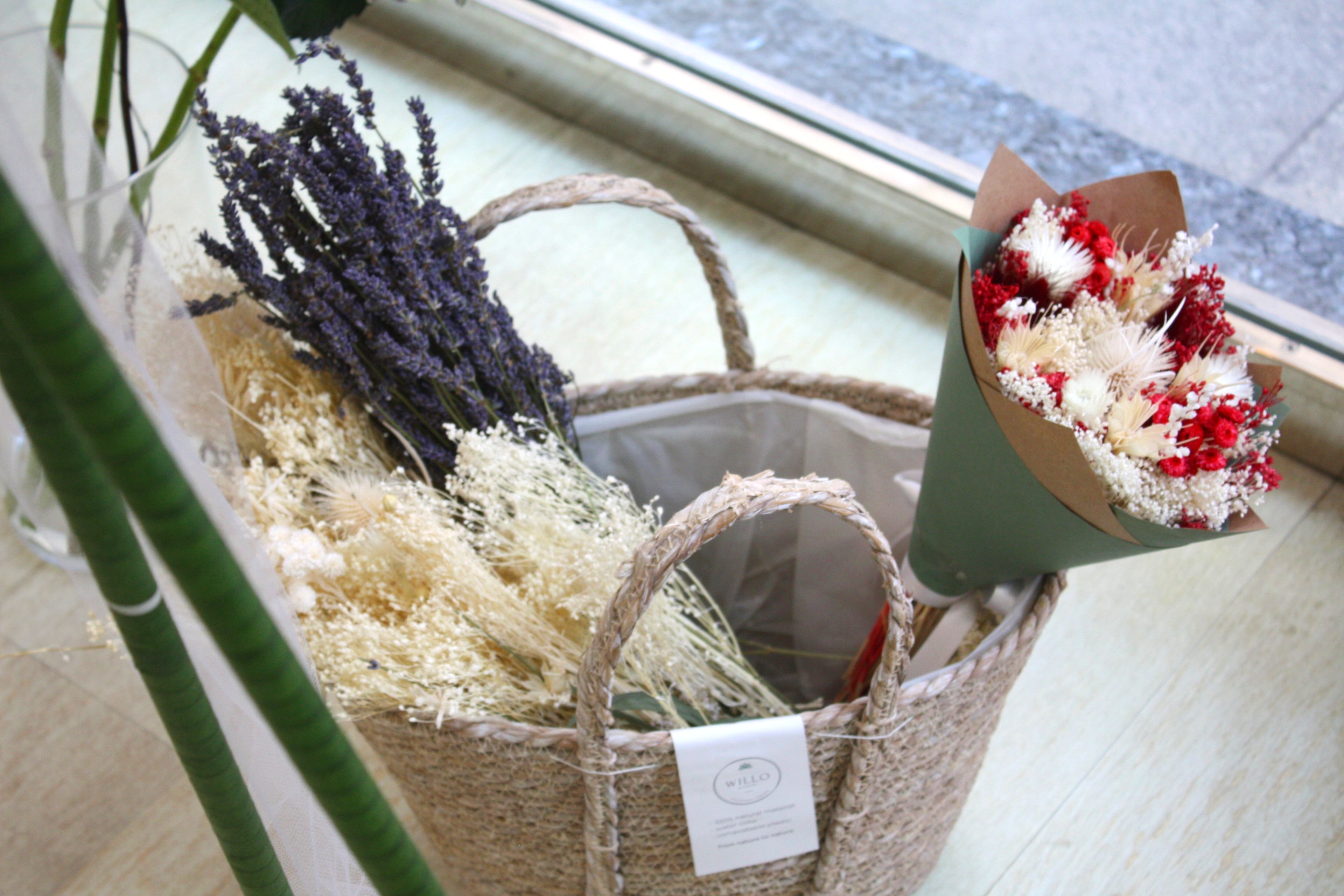 Flores secas en decoración